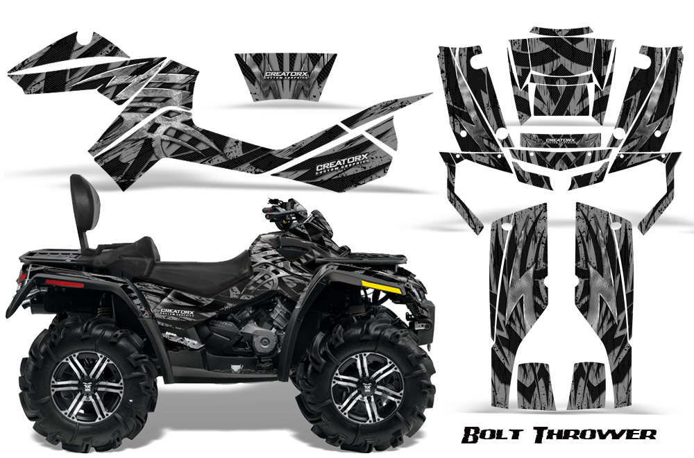 Can-Am Outlander MAX Graphics Kit Bolt Thrower Silver